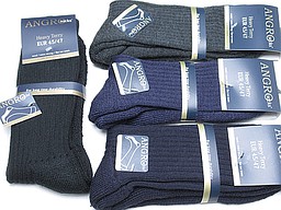 Woolen work socks with terry sole