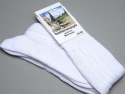 Long white kneehigh with cable