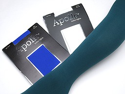 60 denier opaque panty in cobalt, white, and teal 60 denier opaque panty in cobalt, white, and teal