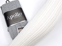 Modal tights with cable in grey and ivory Modal tights with cable in grey and ivory
