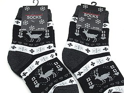 Women's thermo home socks with winter print Women's thermo home socks with winter print