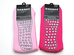 Homesocks with anti-slip bottom in pink and fuchsia Homesocks with anti-slip bottom in pink and fuchsia
