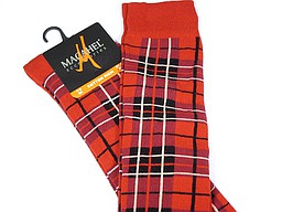 Women's knee highs with checks Women's knee highs with checks