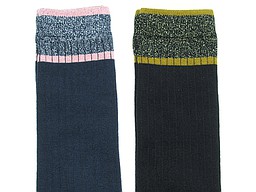 Cotton kneehigh for ladies with a glitter cuff Cotton kneehigh for ladies with a glitter cuff