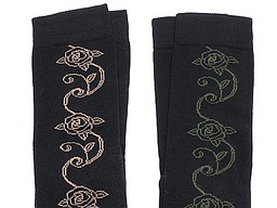 Women's knee highs from macahel with rose branch Women's knee highs from macahel with rose branch