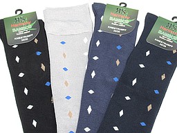 Seamless bamboo knee highs with squares Seamless bamboo knee highs with squares