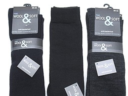 Woolen women's knee highs anti bacterial