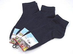 Women's biker socks with flat seam in navy Women's biker socks with flat seam in navy