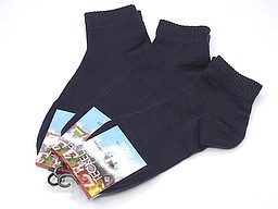 Women's biker socks with flat seam in navy