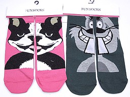 Ladies fun socks with animals Ladies fun socks with animals
