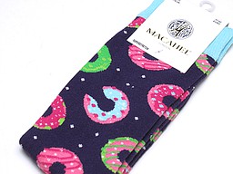 Purple women's socks with donuts Purple women's socks with donuts