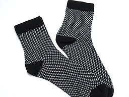 Socks with silver colored lurex yarn for ladies Socks with silver colored lurex yarn for ladies