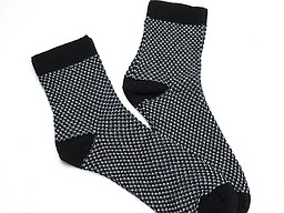 Socks with silver lurex yarn for ladies