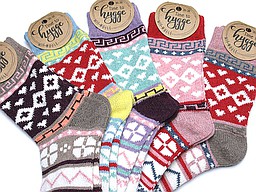 Thick women's socks with danish hygge prints Thick women's socks with danish hygge prints