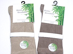 Beige bamboo socks for women