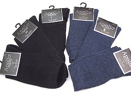 Women's socks in black and dark denim