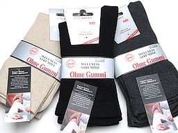 Seamless extra wide wommen's socks in cotton Seamless extra wide wommen's socks in cotton