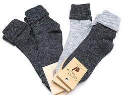 Grey women's socks with alpaca wool Grey women's socks with alpaca wool