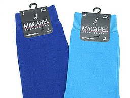 Socks for ladies in cobalt and turquoise