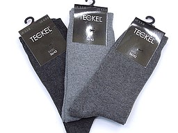 Teckel women's socks in three grey tones