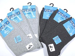 Light grey and antracite seamless women's socks