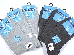 Grey and antracite seamless women's socks