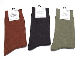 Yellow moon socks in caramel, brown, and khaki Yellow moon socks in caramel, brown, and khaki