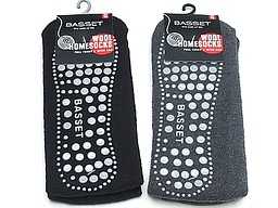 Basset anti slip socks with wool